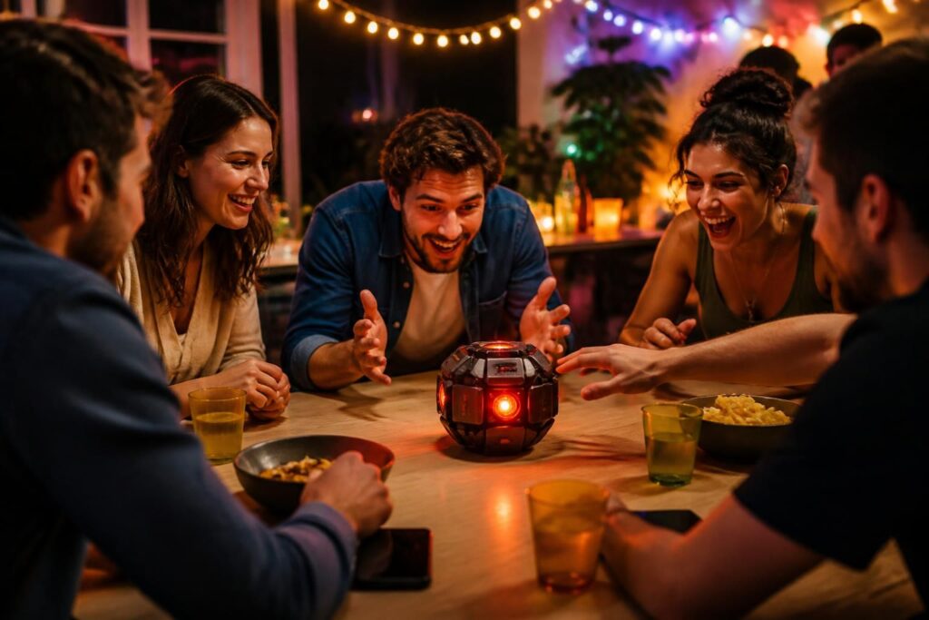 bomb party : un jeu explosif qui met le feu à vos soirées entre amis. testez votre rapidité et votre esprit pour éviter que la bombe n'explose !