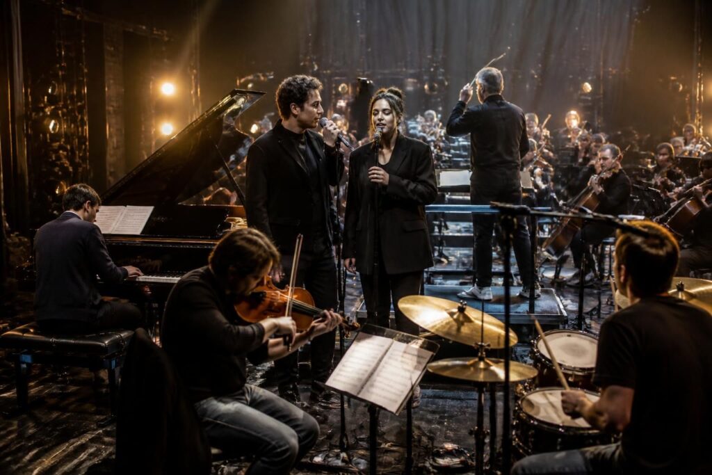 découvrez les secrets d'un prime musical en direct : suivez les répétitions, les duos en coulisses et l'orchestration pour un spectacle exceptionnel.