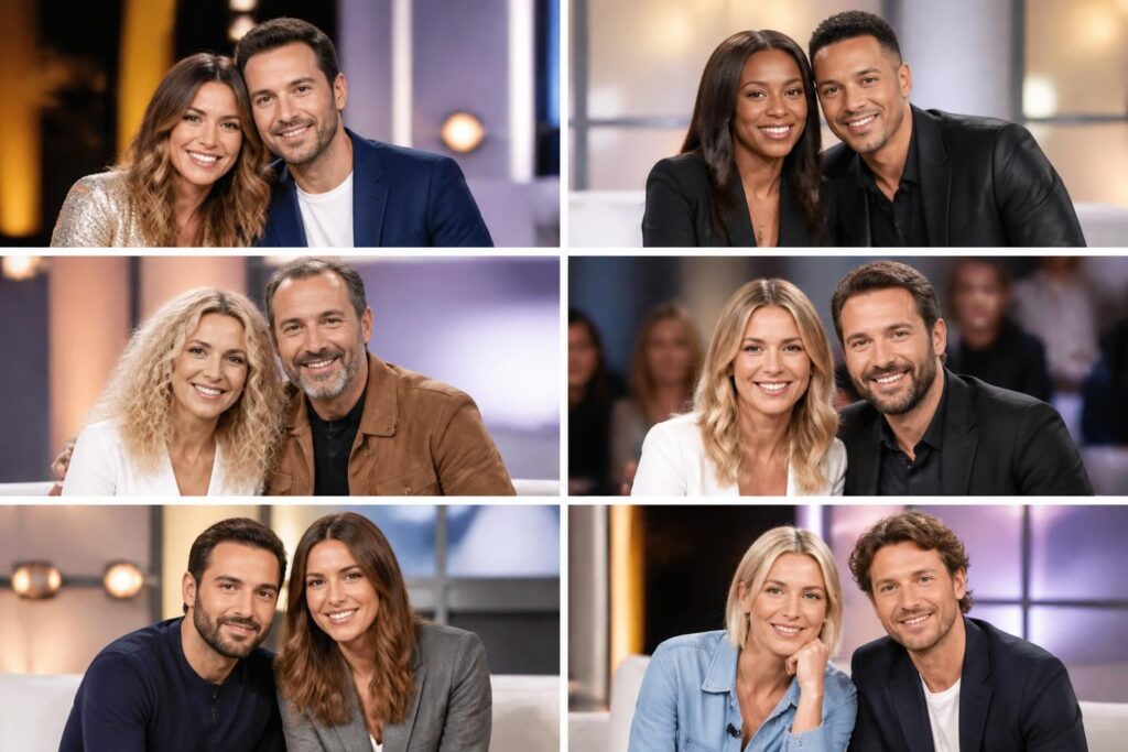 découvrez les duos candidats-stars les plus emblématiques de la télé française, leurs parcours et moments inoubliables qui ont marqué le petit écran.