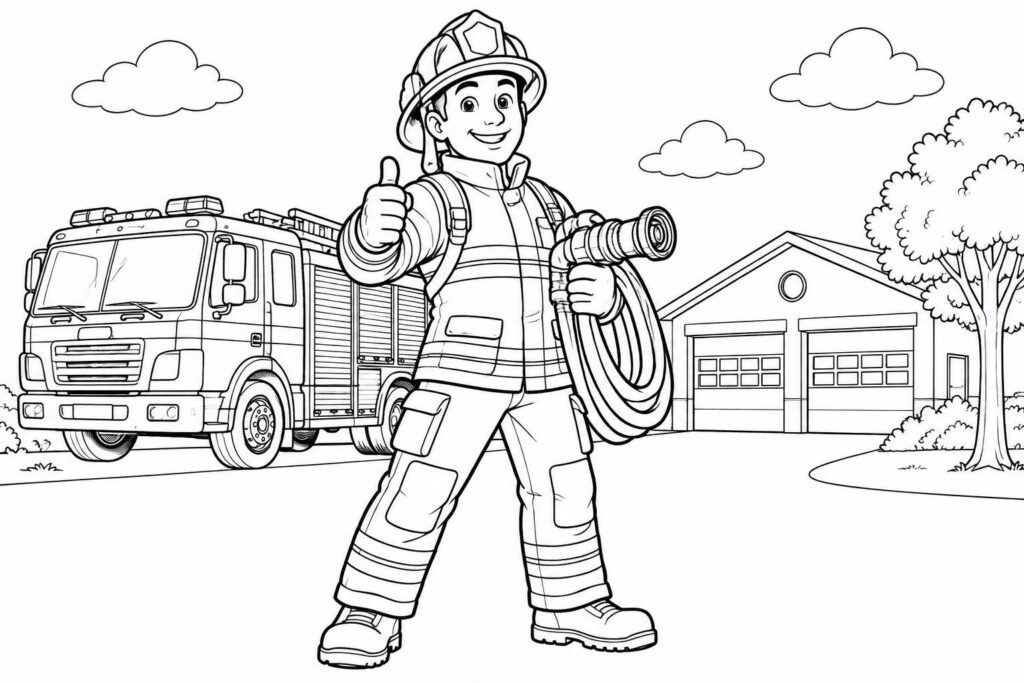 téléchargez et imprimez gratuitement nos coloriages de pompier sam pour offrir aux enfants un moment créatif avec leur héros préféré.