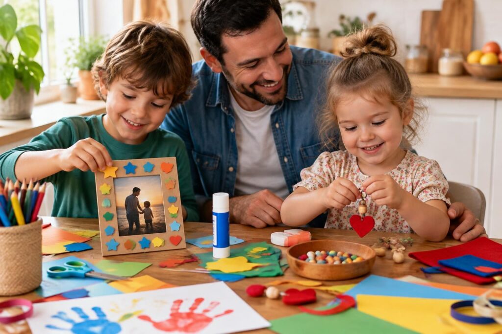 Bricolage fête des pères facile : idées rapides à faire avec les enfants